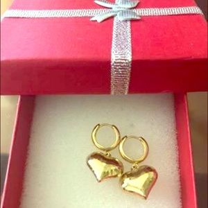 Pure 18karat gold earring
